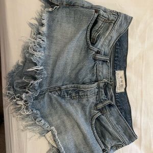Free people denim shorts